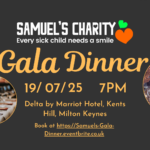 Gala Dinner in Milton Keynes for Samuels Charity